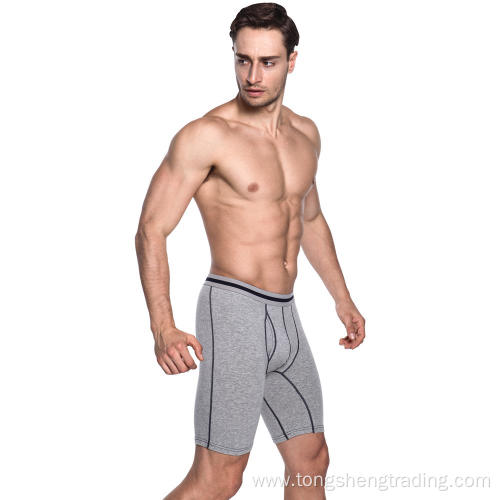 Extended knitted sport men's boxers for fitness